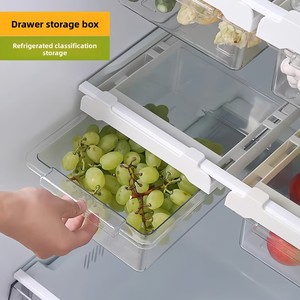 Contenitore in plastica <span class=keywords><strong>a</strong></span> cassetto per frigorifero, cestello sospeso per uova, portaoggetti da cucina ermetico per la conservazione degli alimenti, moderno e minimalista, per <span class=keywords><strong>congelatore</strong></span> - Product Image 3