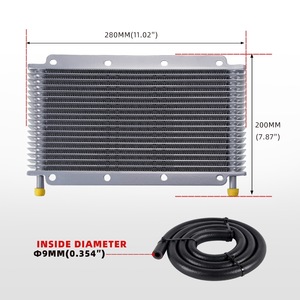 Kit de Enfriador de Aceite de Transmisión de Aleación, Radiador Universal para Motor con Mangueras y Accesorios - Product Image 2