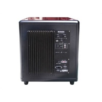 Vente flash - ToneWinner SUB-12TD - Caisson de basses en bois de 12 pouces - Haut-parleur audio pour voiture - Impédance de 4 ohms - Batterie lithium intégrée active