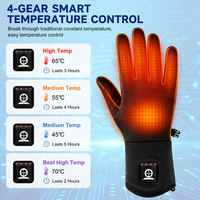 Gants chauffants électriques rechargeables pour l'hiver, pour hommes et femmes, moto, ski, vélo, chasse, camping, temps froid