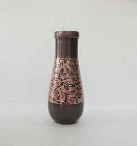 Pure Quality <b>Copper</b> Water <b>Bottle</b> with Leaf Design Leak Proof Healthy <b>Drinking</b> Vessel for Daily Hydration Available at Best Price - Product Image 4