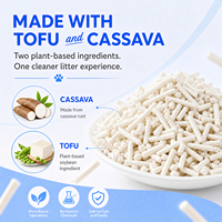 Litière pour chat biodégradable en tofu, écologique, pour les animaleries (vente en gros)
