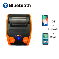 Imprimante thermique mobile portable de 58 mm, imprimante Bluetooth pour reçus, codes-barres, étiquettes pour l'expédition