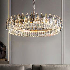 Hot Sale Modern K9 Crystal LED Chandeliers Designer Indoor Smart Home Ceiling Lighting for Wedding Remote for Home <b>Office</b> - Product Image 1