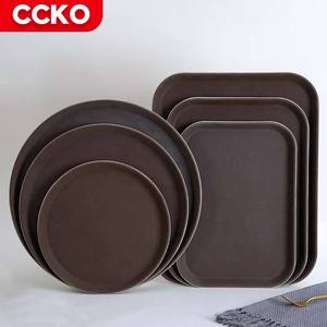 صواني طعام مستطيلة الشكل من البلاستيك للبيع بالجملة, صينية تقديم الوجبات السريعة ، تصلح للاستخدام في المطاعم والفنادق والمطاعم والمقاهي والمطاعم - Product Image 2