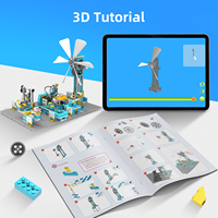 Kit d'apprentissage STEM Makerzoid Happy Farm-02, jouet de construction robot en ABS, 5 à 7 ans, 580 pièces, thème animalier, unisexe