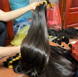 Extensiones de Cabello Virgen Natural con Cutícula Alineada, Cabello Vietnamita Crudo de Doble Trama, Cabello Vietnamita Crudo de 6-32 pulgadas, contáctenos - Product Image 3