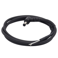 UL2464 22AWG DC Plug Angle Droit 5.5x2.1mm 12V PVC Jacket Open End Pig Tail 5521 DC Cable for Speaker Microphone Monitor