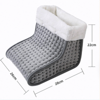 Bottes électriques chaudes d'hiver avec coussin en peluche et thermostat réglable pour usage domestique et extérieur