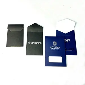 Embalaje de fotos para tarjeta de negocios pequeña, Impresión de logotipo personalizado, sobres de tarjeta de llave de hotel