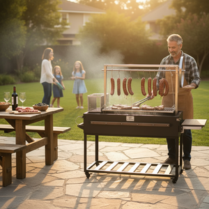 Parrilla <span class=keywords><strong>Argentina</strong></span> de Carbón Resistente para Exteriores con Asador Giratorio - Product Image 6