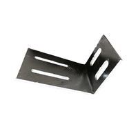 Support d'angle en acier au carbone galvanisé, fabrication de plaques d'acier sur mesure, dimensions personnalisées, appliqué pour la connexion des supports de panneaux solaires, quincaillerie.
