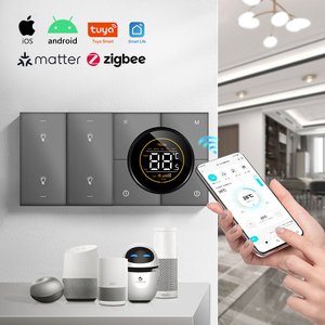 Moes Smart Switch Module <strong>Zigbee</strong> with Voice Control Scene Mode for Easy Smart Home Setup Using Recessed Mount Installation - Product Image 1
