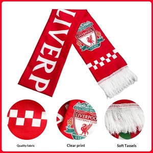 Écharpe de supporter de football transfrontalière pour club, <span class=keywords><strong>32</strong></span> équipes, écharpe à agiter à la main, logo personnalisé, drapeau de cheering sur mesure - Product Image 3