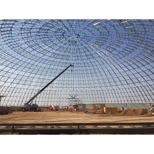 Prefab kết cấu thép xây dựng mái vòm thiết kế không gian khung kim loại tấm mái than lưu trữ - Product Image 4