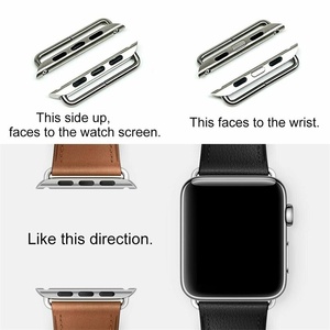 Conectores de Correa de Reloj de Acero Inoxidable, Adaptador para <span class=keywords><strong>Iwatch</strong></span> 7 41mm 45mm 38mm 42mm 40mm 44mm - Product Image 5