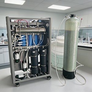 Système d'eau ultrapure de laboratoire de paillasse 100 L/H sans pyrogène pour tests génétiques PCR certifié CE - Product Image 1