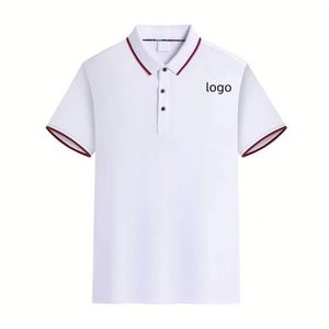 Venta al por mayor de ropa deportiva informal con logotipo personalizado Jersey de alta calidad Impresión Digital Color bloqueo polar estampado hombres Polo camiseta - Product Image 2