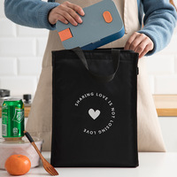Sac fourre-tout isotherme en toile imperméable avec logo personnalisé, grande capacité, épais, en non-tissé, avec feuille d'aluminium, pour étudiants