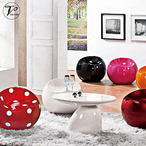 Phong Cách Hiện Đại Bên Bàn Cà Phê Cho Phòng Khách Sợi Thủy Tinh Parabe Nấm Hình Dạng Đồ Nội Thất Nhà - Product Image 2