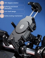 Support de téléphone portable pour moto Kewig, vente chaude, antivol, étanche, antichoc, support de téléphone pour vélo, support de téléphone flexible