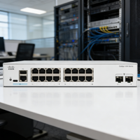 Nuevo Switch Cisco Catalyst C1000-16P-2G-L Original de 16 Puertos Gigabit PoE+ con Presupuesto de PoE de 120W y 2x1G SFP Uplink