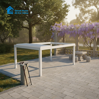 Pergola extérieure en aluminium Sweet Home 12x12 pieds, moderne, avec toit rétractable à lames motorisées, gazebo imperméable, protection UV