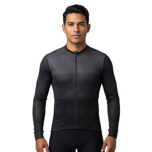 Maillot de Ciclismo Negro sin Mangas con Cremallera Completa, Ropa de Ciclismo de Alto Rendimiento, Unisex para Adultos, Personalizable, Transpirable, 240g - Product Image 1