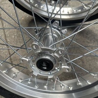 Kit Completo de Ruedas Supermoto para Calle 70/90-17 90/80-17 para Talaria MX3 MX4 MX5 Cromado Plateado 17 Pulgadas 2026