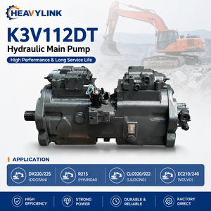 Bomba Hidráulica Principal HEAVYLINK K3V112DT para Excavadoras DX220/225 R215 CLG920/922 EC210/240 - Product Image 1