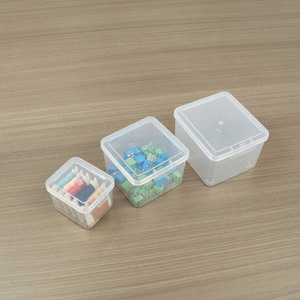 Plastic Transparent <b>Storage</b> <b>Box</b> Square With Lid For Desktop Organizing <b>Small</b> Parts Tools Fishing Gear Accessories - Product Image 2