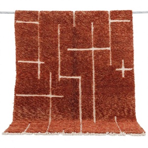 Moroccan Unique Beni Ourain <b>Rug</b> Hand Made Moroccan <b>Boho</b> Beni Ourain <b>Rug</b> Albertina Hand Knotted Wool Area <b>Rug</b> From ITHL - Product Image 1