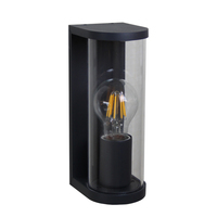 Luz de pared impermeable para exteriores y protección de vidrio antioxidante, lámpara de aplique de montaje exterior, sensor de movimiento PIR, luz de jardín inteligente