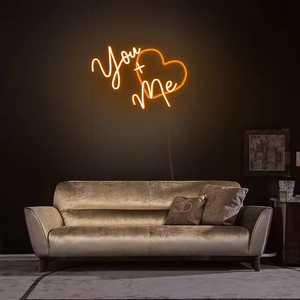 Enseigne néon LED en acrylique personnalisée avec indice de protection IP67 et alimentation DC12V/24V pour publicité murale en chambre - Product Image 3