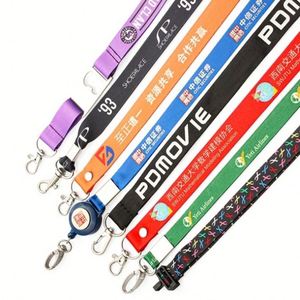 Wholesale Customized Cheap Badge Reel Name Holder Id Card Printed Logo <b>Lanyard</b> - Product Image 3