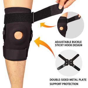 Genouillère médicale articulée en néoprène de haute qualité pour soulager la douleur avec stabilisateurs latéraux et compression réglable - Product Image 3