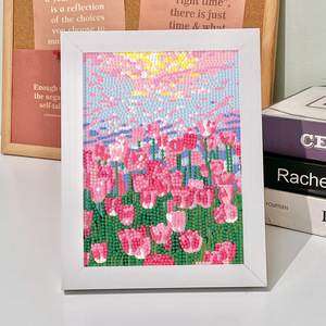 Meilleures ventes : Kits de peinture diamant 5D Tulipe pour adultes débutants – <span class=keywords><strong>Art</strong></span> mural <span class=keywords><strong>floral</strong></span> pour salon, artisanat DIY facile, décoration intérieure, cadeau - Product Image 5
