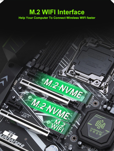 HUANANZHI X99 F8 LGA 2011-3 Placa base Intel Compatible con Xeon E5 Series DDR4 Memoria USB3.0 SATA 64 <span class=keywords><strong>GB</strong></span> Capacidad máxima de <span class=keywords><strong>RAM</strong></span> - Product Image 5