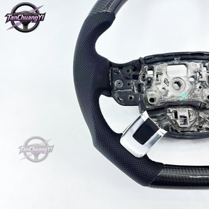 Volant de voiture en fibre de carbone noir, livraison rapide d'usine, pour Land Range Sport Style - Product Image 2