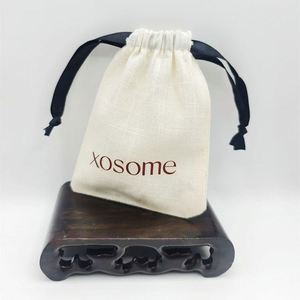 Bolsa de Algodón Slub al por Mayor, 13x18cm, Bolsa de Algodón Puro Resistente, Personalizable con Logotipo, Bolsa Antipolvo para Joyería, Collares y Pendientes - Product Image 5