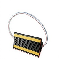Cales de roue en caoutchouc moulé portables pour avions, légères, pour usage d'urgence et sur site, noires, 6 kg, 315x158x158 mm