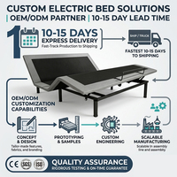Sommier réglable avec matelas pour projet hôtelier, base de lit électrique, télécommande sans fil, moteur silencieux, taille personnalisée, CE ISO, vente en gros