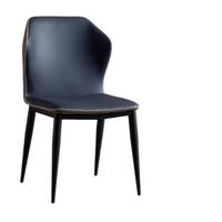 Chaise de salle à manger en métal de luxe, ensemble de meubles de salle à manger pour la maison et le restaurant, chaises de salle à manger nordiques en cuir PU modernes pour table à manger