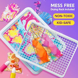 Nước Cẩm Thạch Sơn cho trẻ em kim loại vàng đá Cẩm Thạch Sơn DIY nghệ thuật và hàng thủ công cho 6-12 tuổi cẩm thạch ma thuật sơn Kit - Product Image 5