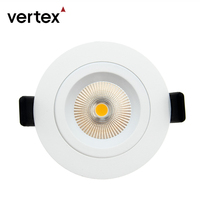 Spot encastré LED anti-éblouissement de haute qualité, certifié CE RoHS, 8W 9W, dimmable, pour éclairage mural et plafond