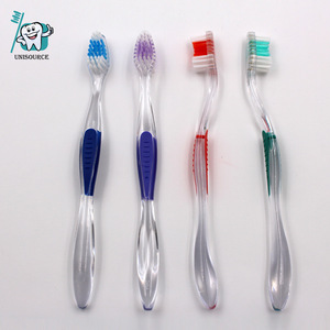 Cepillo de dientes transparente para adultos, manual, con cerdas suaves de alta densidad, para el cuidado bucal diario - Product Image 1