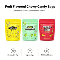 Irreguliere vorm staande pouch, voedselveilige plastic snackzak, fruitgummy snoep, op maat bedrukt, gestanst, speciale vorm verpakking