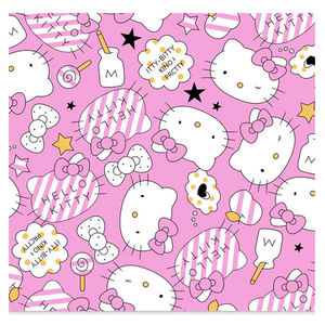 De Factory Outlet Populaire Levendige Leuke Katten Cartoon Custom Digital Printing 100% Katoen Geweven Stof Plain Voor Baby Kleding - Product Image 6