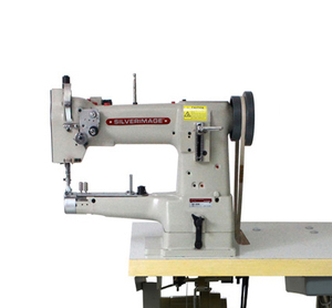 Machine à coudre Kingtex CTD9311 à grande vitesse, informatisée, à bras cylindrique, pour surpiqûres de moteurs, avec couteau gauche - Product Image 1