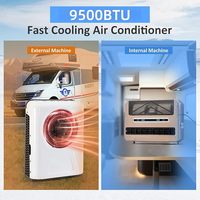 Climatiseur TELCOOL 12V DC de type split pour camping-cars, camions, remorques, excavatrices, fourgonnettes